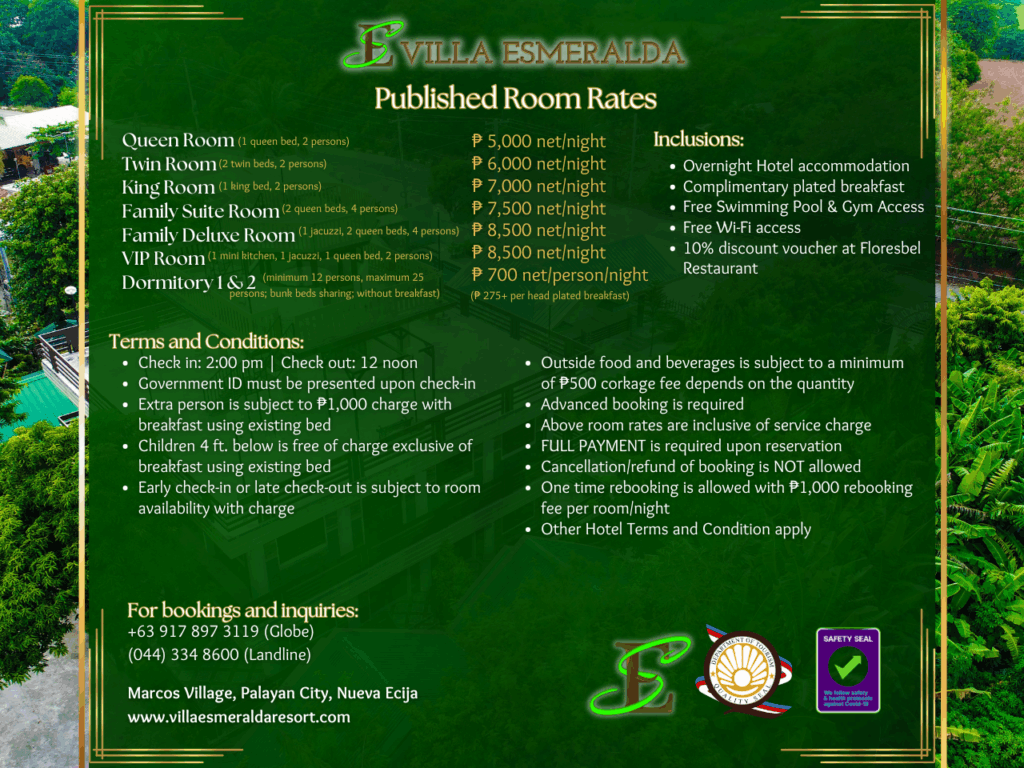 PUBLISHED RATES 2026